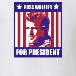 Russ Wheeler For President Days of Thunder Character Parody Election T