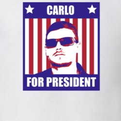 Carlo For President Redline Character Parody Election T Shirt