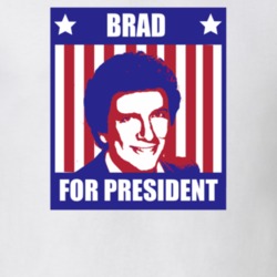 Brad For PresidentThe Cannonball Run Character Parody Election T Shirt