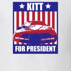 KITT For President Knight Rider Character Parody Election T Shirt