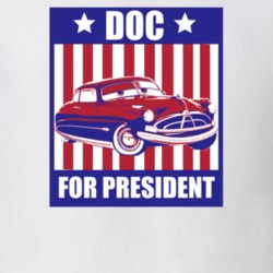 Doc For President Cars Animated Character Parody Election T Shirt