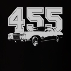 1970 BUICK WILDCAT Side White Graphic Engine Size T Shirt