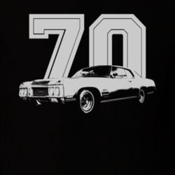 1970 BUICK WILDCAT Side White Graphic Year T Shirt