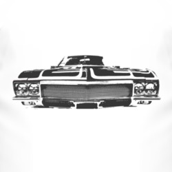 1970 BUICK RIVIERA Grill Black Graphic T Shirt