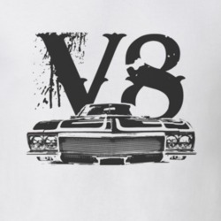 1970 BUICK RIVIERA Grill Black Graphic V8 T Shirt