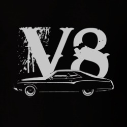 1970 BUICK RIVIERA Side White Graphic V8 T Shirt