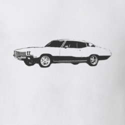 1972 Buick Skylark Side Black Graphic T Shirt