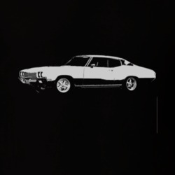 1972 Buick Skylark Side White Graphic T Shirt