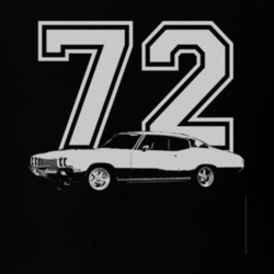 1972 Buick Skylark Siide White Graphic Year T Shirt