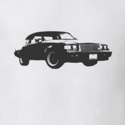1987 BUICK GRAND NATIONAL Side Black Graphic T Shirt