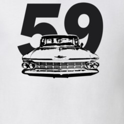 1959 Bsicayne Grill View With Year Light Color T Shirt