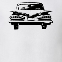 1959 Bsicayne Rear View Light Color T Shirt