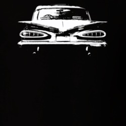 1959 Bsicayne Rear View Dark Color T Shirt