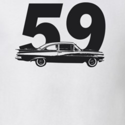 1959 Bsicayne Side View With Year Light Color T Shirt