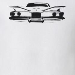1960 Biscayne Rear View Light Color T Shirt