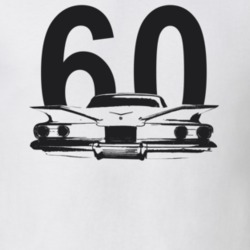 1960 Biscayne Rear View With Year Light Color T Shirt