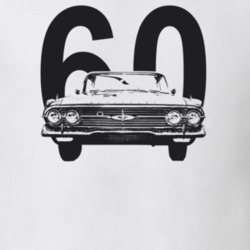 1960 Biscayne Grill View With Year Light Color T Shirt