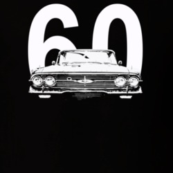 1960 Biscayne Grill View With Year Dark Color T Shirt