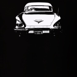 1958 Biscayne Rear View Dark Color T Shirt