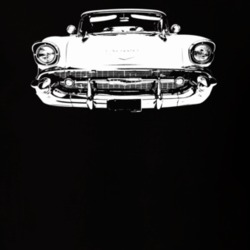 1957 Bel Air Grill View Dark Color T Shirt