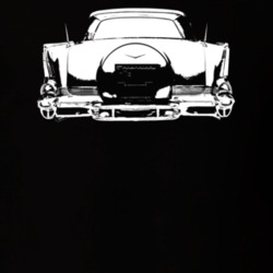1957 Bel Air Rear View Dark Color T Shirt