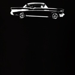 1957 Bel Air Side View Dark Color T Shirt