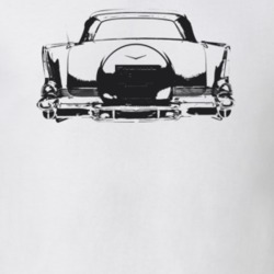 1957 Bel Air Rear View Light Color T Shirt
