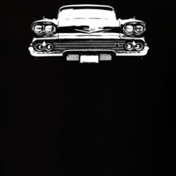 1958 Bel Air Grill View Dark Color T Shirt