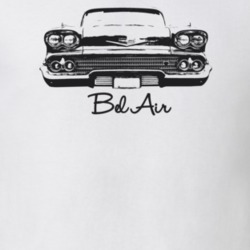 1958 Bel Air Grill View With Year Light Color T Shirt
