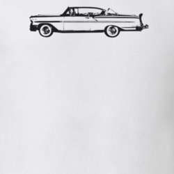 1958 Bel Air Side View Light Color T Shirt