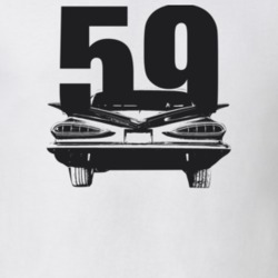 1959 Bel Air Rear View With Year Light Color T Shirt