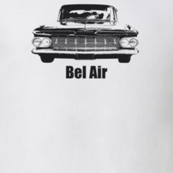 1959 Bel Air Grill View With Model Light Color T Shirt