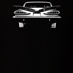 1959 Bel Air Rear View Dark Color T Shirt