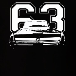 1963 Wildcat Rear View With Year Dark Color T Shirt