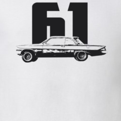 1961 Biscayne Side View With Year Light Color T Shirt