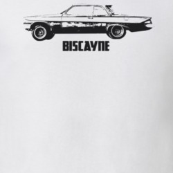 1961 Biscayne Side View With Model Light Color T Shirt