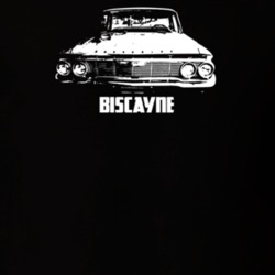 1961 Biscayne Grill View With Model Dark Color T Shirt