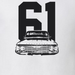 1961 Bel Air Grill View With Year Light Color T Shirt