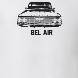 1961 Bel Air Grill View With Model Light Color T Shirt