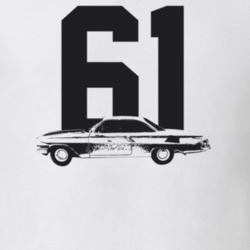 1961 Bel Air Side View With Year Light Color T Shirt