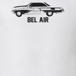 1961 Bel Air Side View With Model Light Color T Shirt