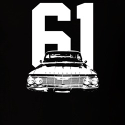 1961 Bel Air Grill View With Year Dark Color T Shirt