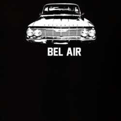 1961 Bel Air Grill View With Model Dark Color T Shirt