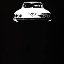 1961 Bel Air Rear View Dark Color T Shirt