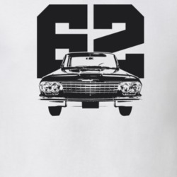 1962 Biscayne Grill View With Year Light Color T Shirt