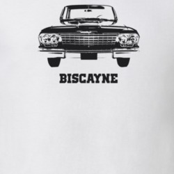 1962 Biscayne Grill View With Model Light Color T Shirt