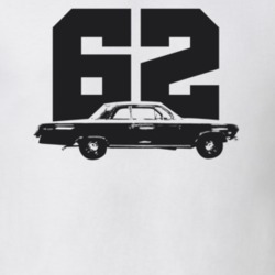 1962 Biscayne Side View With Year Light Color T Shirt
