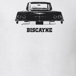 1962 Biscayne Rear View With Model Light Color T Shirt