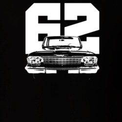 1962 Biscayne Grill View With Year Dark Color T Shirt