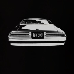 Jim Rockford 1977 Pontiac Firebird Esprit Rear White Graphic T Shirt